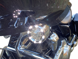 Probeam® Bullet Ringz 1157 Front Turn Signals Chrome, 2, nordicamoto.ro