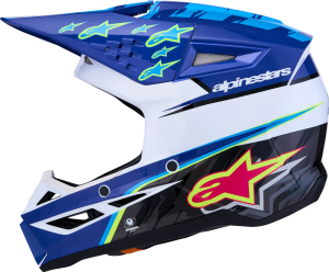 Casca Copii Alpinestars SM3 Falcon Albastru/Negru/Roz S, 4, nordicamoto.ro
