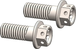Șurub adaptor Racing argintiu, nordicamoto.ro