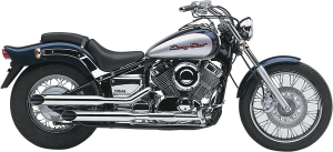 Classic Deluxe Slip-on Mufflers Chrome, 1, nordicamoto.ro