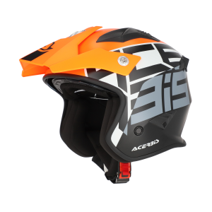 Casca Jet Acerbis Aria Sport Negru/Portocaliu Fluo
