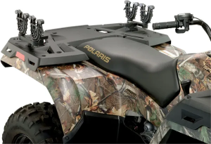 Double Flexgrip Gun And Bow Rack For Polaris Gray 