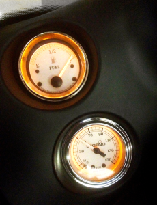 Fairing Mounted Led Backlit Psi Gauges White, 2, nordicamoto.ro