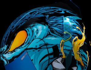 Casca Icon Airform Manik'rr Mips Green/Blue, 9, nordicamoto.ro