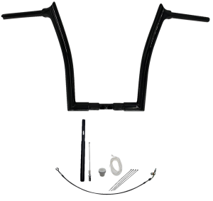 1-1/2(r) Ez Install Pointed Top Handlebar Kit Black, 2, nordicamoto.ro