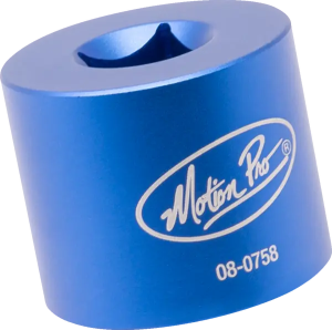 MOTION PRO Fork Cap Socket 41 Mm Blue, Anodized