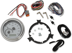 Mvx Series Analog Gauge System White, Gray