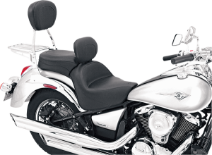 Vintage Wide Touring Seat With Driver Backrest Black, 1, nordicamoto.ro