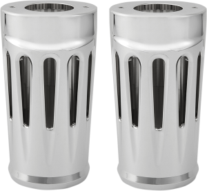 Aluminum Fork Boot Covers Chrome, 2, nordicamoto.ro