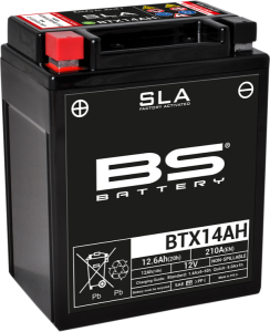 Sla Factory- Activated Agm Maintenance-free Battery Black