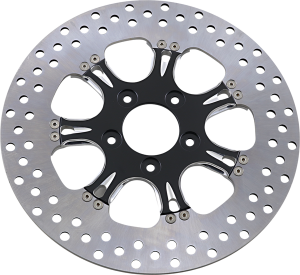Two-piece Brake Rotor Black, Silver, Matte, 1, nordicamoto.ro