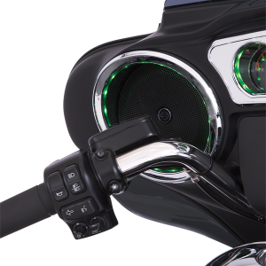 Shock & Awe® Multi-color Led Speaker Accents Chrome