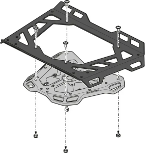 Street Rack Black, Powder-coated, 6, nordicamoto.ro