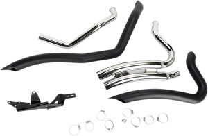Speedster Swept Short Exhaust System Black, 2, nordicamoto.ro