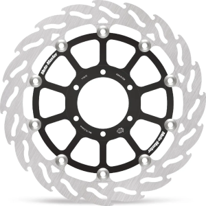 Flame Floating Alu Brake Disc Black, Silver 