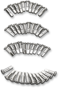 Replacement Nipples For Spoke Set Silver, Chrome