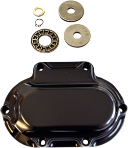 Hydraulic Clutch Side Cover Black, Powder-coated 