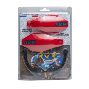 Handguards Kit Plastic Red, 2, nordicamoto.ro