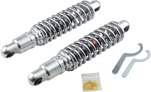 Premium Ride-height Adjustable Shocks Black, Chrome