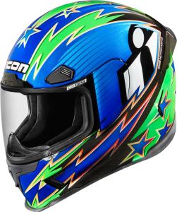 ICON Airframe Pro Warbird Helmet Blue-multi 3x-large 