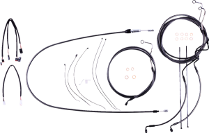 Black Pearl Designer Handlebar Installation Kit Black, 1, nordicamoto.ro