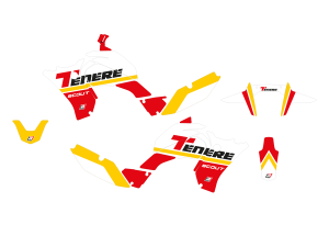 Graphic Kit Red, White, Yellow