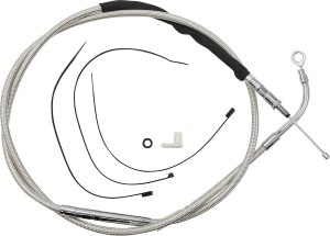 High-efficiency Polished Stainless Clutch Cable Silver, 1, nordicamoto.ro