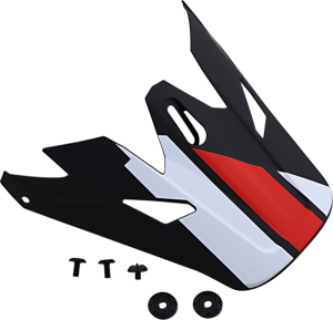 Visor Rise Evac Rd/bk/wt Red ONE SIZE, 1, nordicamoto.ro