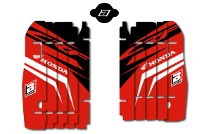 Rad Louver Decals Black, Red, White