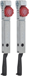 2 Extremely Narrow, Quick Adjusting Jaws (pair) - Series 5-p Black, Red, Silver, 1, nordicamoto.ro