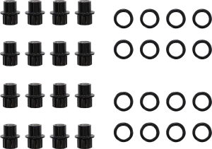 Carbon Lug Nuts Silver 