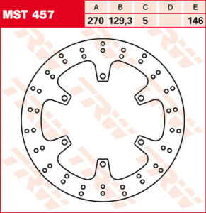 Disc de frână fix, rotund, 250–299 mm, 1, nordicamoto.ro