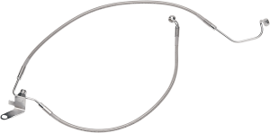 Stainless Steel Brake Line Kit Silver, Clear-coated