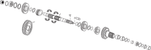 5-speed Mainshaft Component, 2, nordicamoto.ro