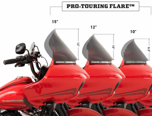 Pro Touring Flare Windshield Black, 3, nordicamoto.ro