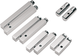 5/8(r) Square Footpeg Mounting Blocks Chrome