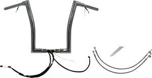 Plug & Play Ez Install 1-1/2(r) Flat Top Handlebar Kit Silver
