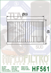 Filtru ulei KYMCO 250 VENOX `02-11 Hiflofiltro HF561