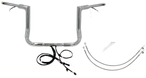 Plug & Play Ez Install 1-1/2(r) Flat Top Handlebar Kit Silver