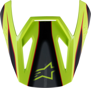 Viziera Casca Copii Alpinestars Sm3 Fray Black/Red/Yellow