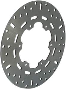 Round D-series Fixed Offroad Brake Rotor Polished Steel, Silver, Stainless Steel, 1, nordicamoto.ro