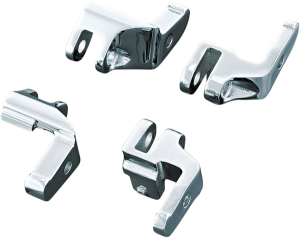 Chrome Driver Floorboard Relocation Brackets Chrome