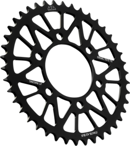 JT SPROCKETS Pinion spate din aluminiu Racelite, negru 