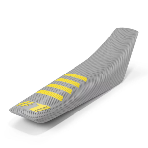 Husă Universală pentru Șa ONEGRIPPER RIBBED Gri Deschis/Galben Neon – Enduro & Motocross, nordicamoto.ro