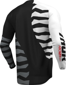 Tricou Launchmode Shredder alb-negru, 5, nordicamoto.ro