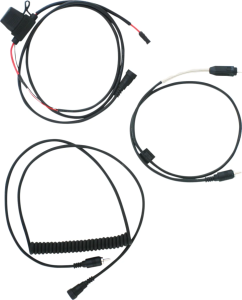 Three Piece Electric Cord Set For Rca Connection Black