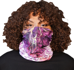 Neck Scarf Watercolor Skl Purple