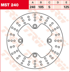Round Fixed Brake Rotor 220-250mm
