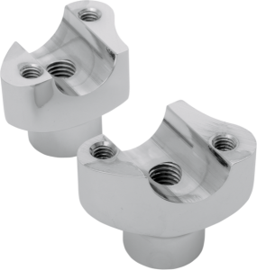 Forged Aluminum Handlebar Riser Silver, 1, nordicamoto.ro