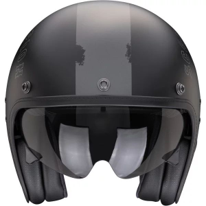 Casca open face SCORPION BELFAST EVO SPADE M Negru mat/Argintiu, 2, nordicamoto.ro